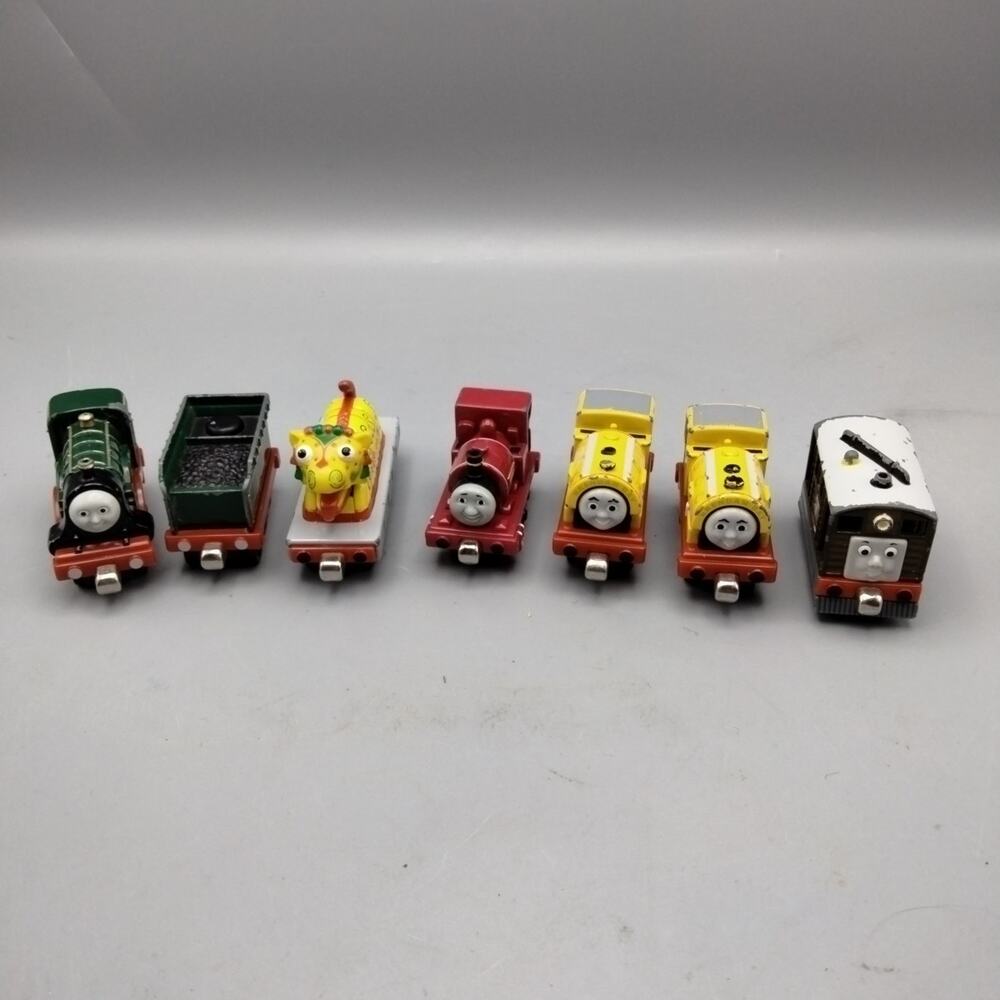 Thomas Take N Play Diecast Mattel Take Along Pushalong Lot Of 7